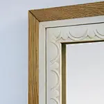 wooden wall mirror